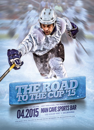 Design Cloud: Hockey Road to the Cup '15 Flyer Template
