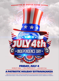 Design Cloud: July 4 Independence Day Flyer Template