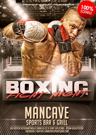 Design Cloud: Boxing Fight Night Flyer Template