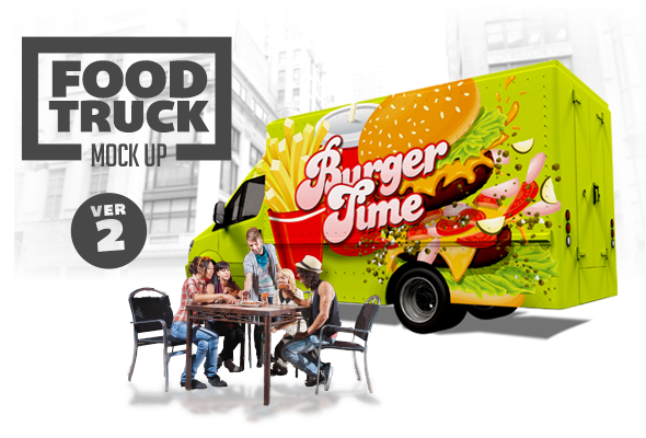Design Cloud: Food Truck Mock Up Volume 2