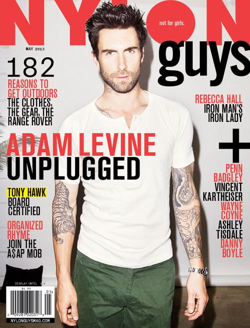 Best Cover Magazine - ADAM LEVINE ON THE COVER OF NYLON GUYS MAY ISSUE ...