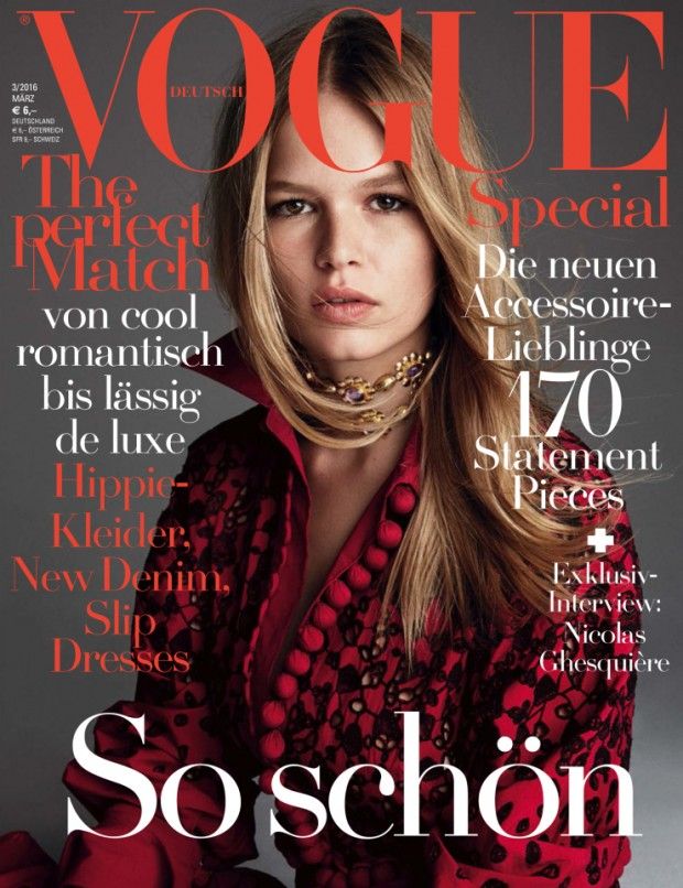 Best Cover Magazine - Anna Ewers embraces florals in Vogue Germany ...