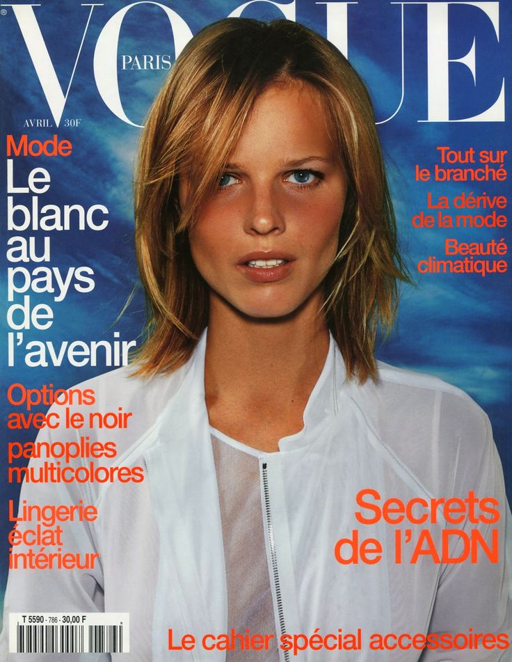 Best Cover Magazine - Eva Herzigova by Mario Testino Vogue Paris April ...
