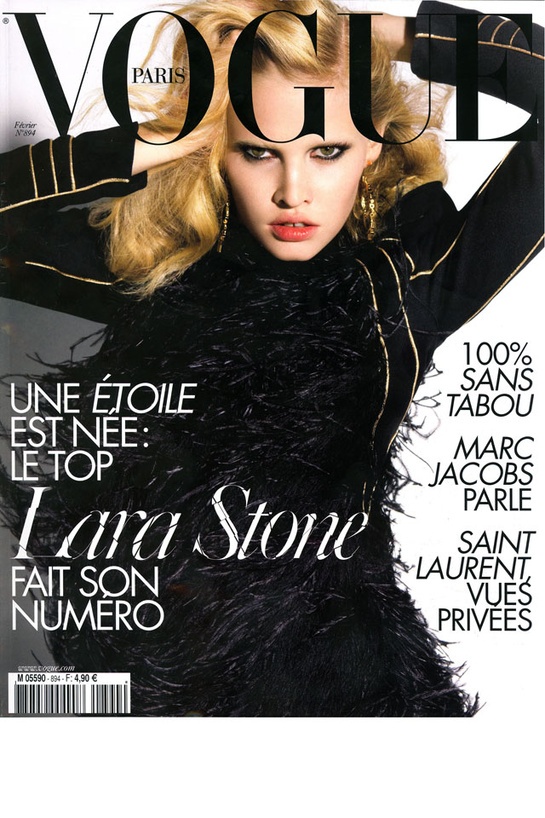 Best Cover Magazine - PARIS VOGUE - FEBRUARY 2009 COVER MODEL - LARA ...
