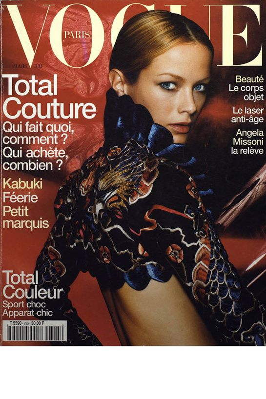 Best Cover Magazine - Vogue Paris mars 1998: www.vogue.fr ...