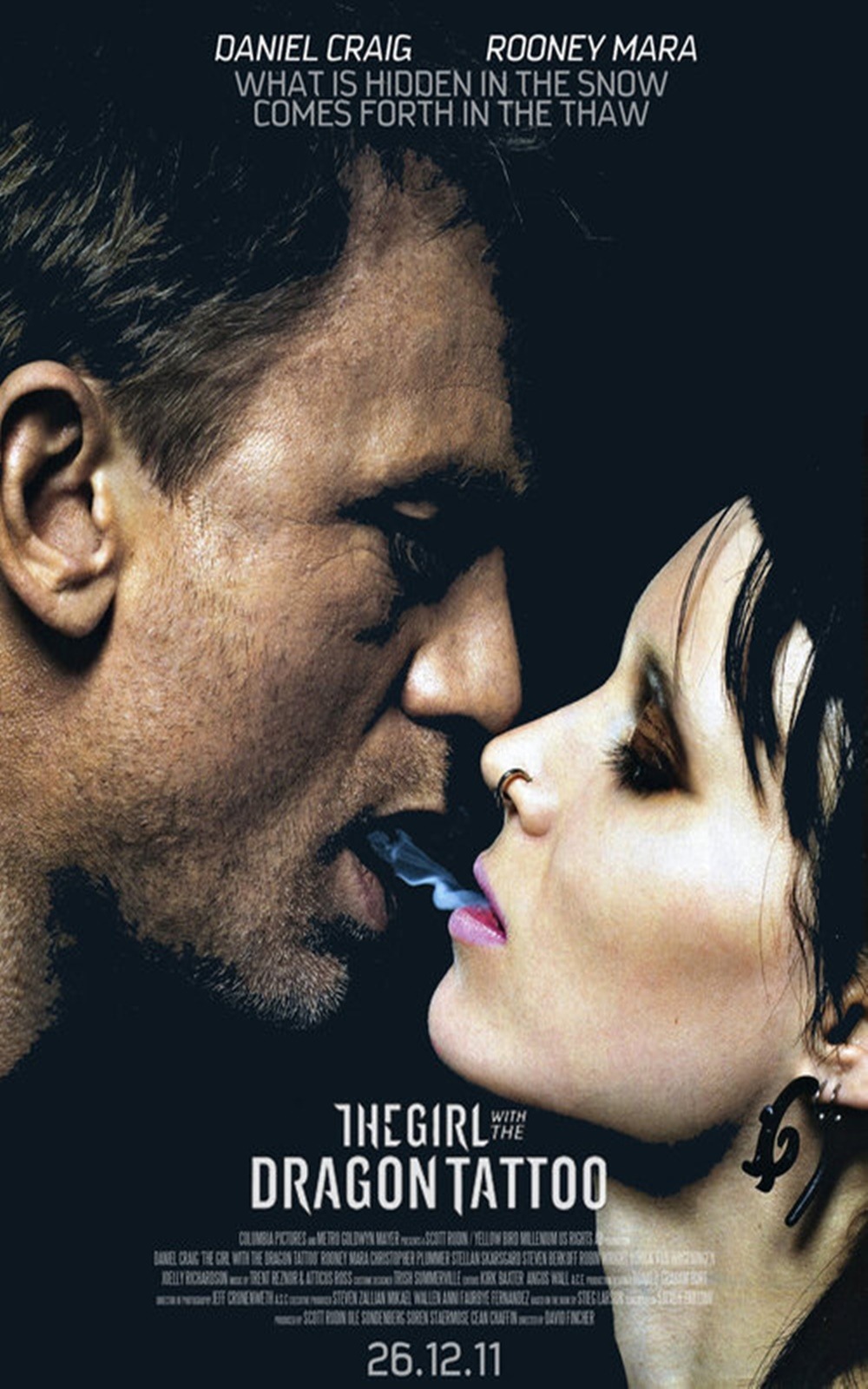 Movie Posters The Girl with the Dragon Tattoo 2011 CoDesign 