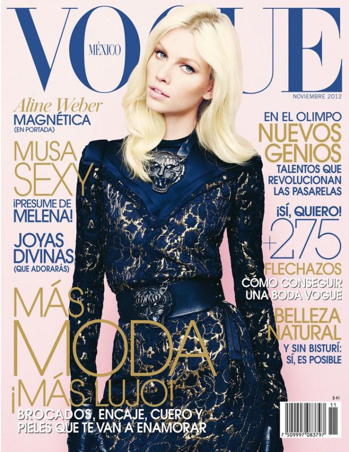 Best Cover Magazine - Aline Weber by Nagi Sakai Vogue Mexico November ...