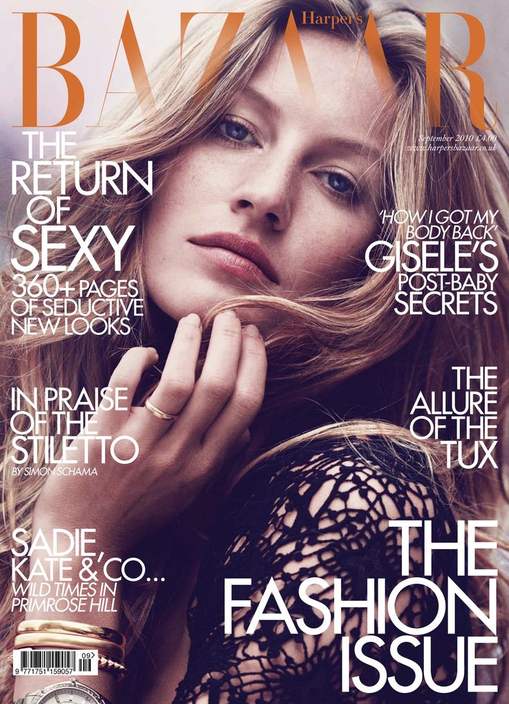 Best Cover Magazine - Gisele Bündchen, Harper's Bazaar Magazine [United ...