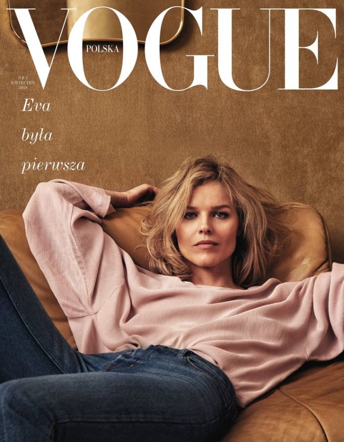 Best Cover Magazine - Eva Herzigova by Chris Colls Vogue Poland April ...
