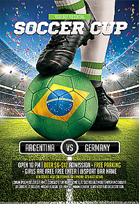 Soccer Game Flyer '14