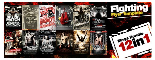 Boxing Maniac Flyer Template - 1