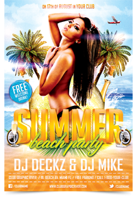 Summer Moments Party Flyer Template - 7