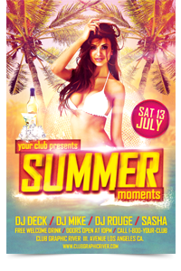 Summer Moments Party Flyer Template - 9