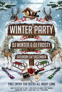 Christmas Party Flyer Template - 1
