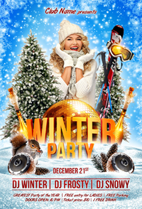 Christmas Party Flyer Template - 3