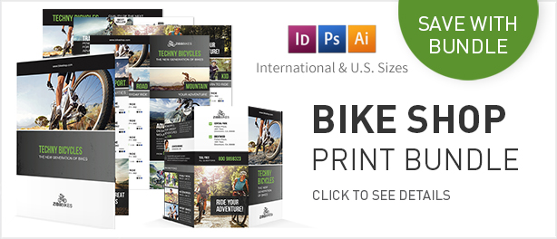 Bicycle Shop Flyers – 4 Options - 1