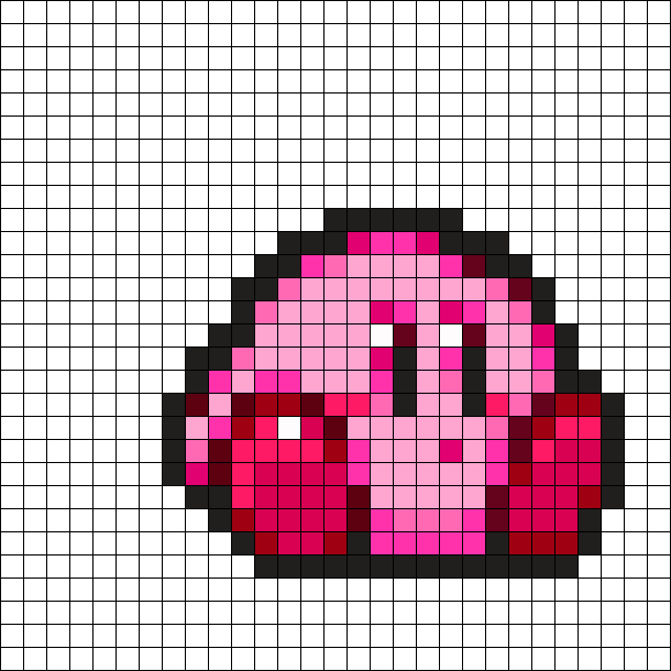 Kirby Pixel Art Sitting Kirby By Hoshinokaabi On Kandi Patterns Codesign Magazine Daily 
