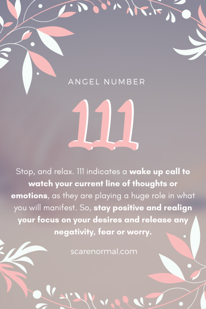 111 numerology meaning